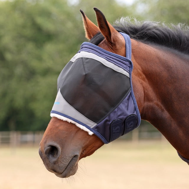 Load image into Gallery viewer, Shires FlyGuard Pro Fine Mesh Earless Fly Mask
