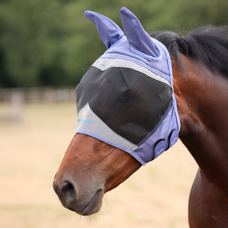 Load image into Gallery viewer, Shires FlyGuard Pro Fine Mesh Fly Mask with Ears
