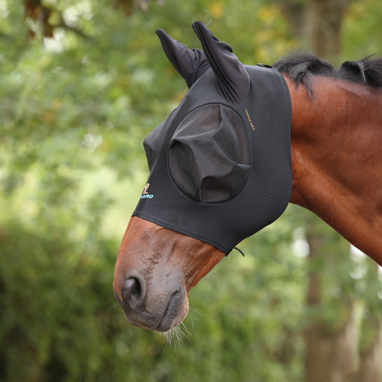 Shires FlyGuard Pro Stretch Fly Mask with Ears