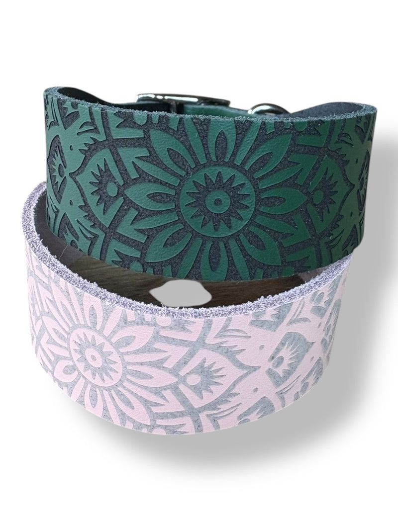 Load image into Gallery viewer, Leather Collar - Mandala
