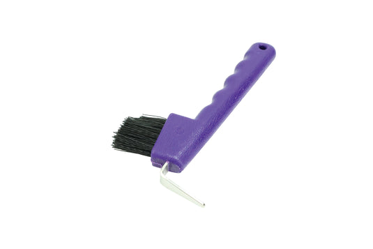 Lincoln Hoof Pick with Brush - Purple Purple