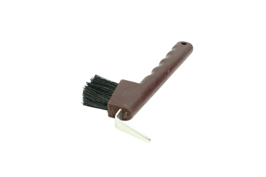 Lincoln Hoof Pick with Brush - Brown Brown