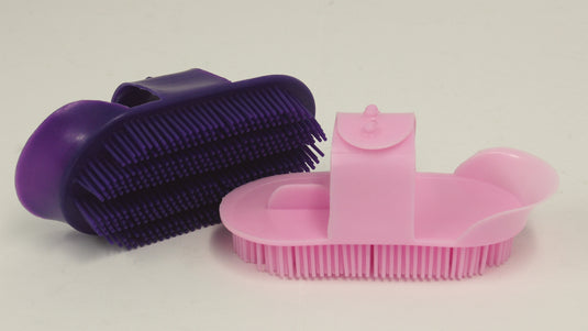 Lincoln Plastic Curry Comb - Pink - Large Pink / Large