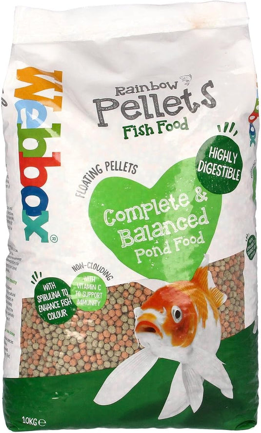 Webbox Rainbow Mixed Pond Pellets 10kg