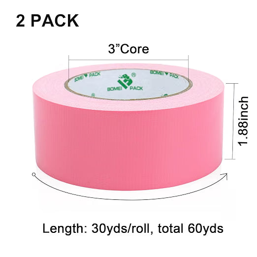 Load image into Gallery viewer, Duct Tape Reinforced Cloth Gaffer Tape 48 mm x 30 - Pink
