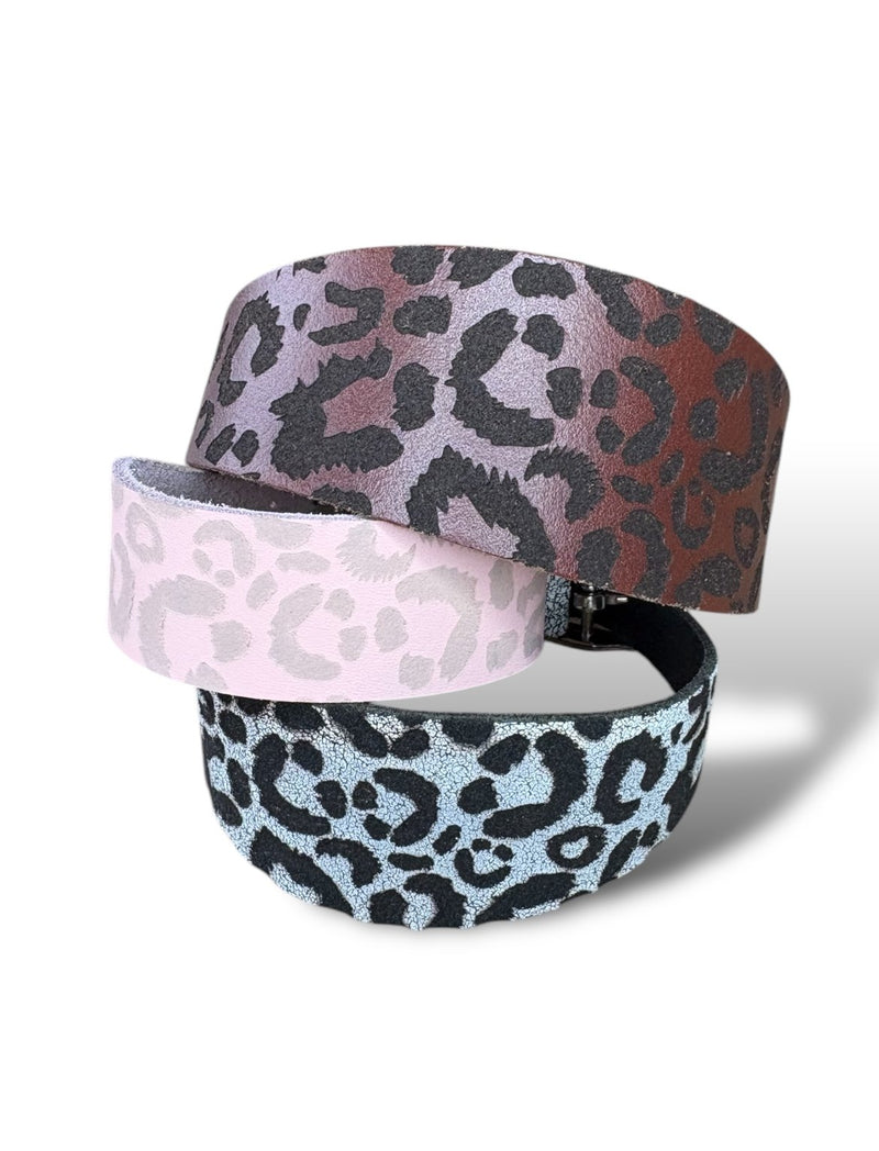 Load image into Gallery viewer, Leather Collar - Leopard
