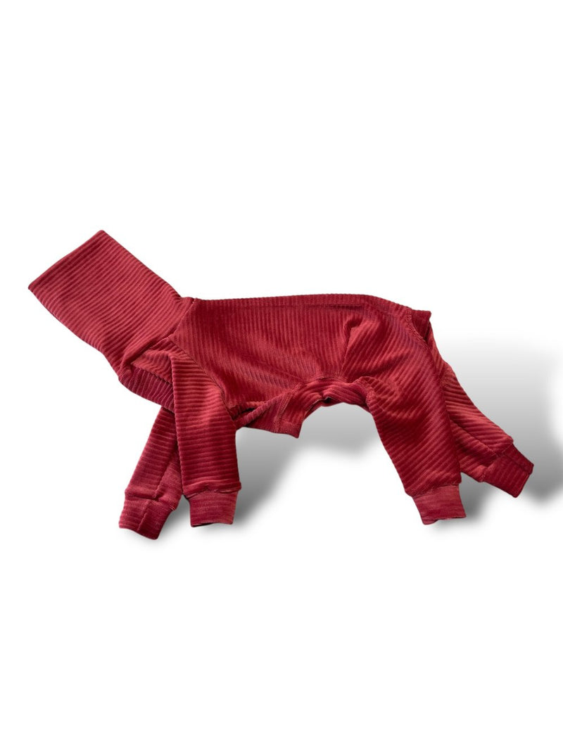Load image into Gallery viewer, Jumbo Cord Jersey Suit - Burnt Orange
