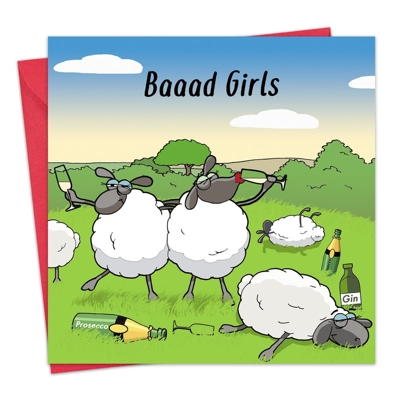 Load image into Gallery viewer, Baaad Girls - Funny Card For Her

