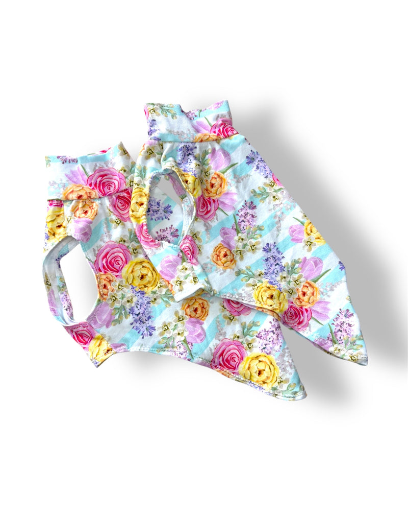 Load image into Gallery viewer, Puppy Jersey Vest - Floral Stripe

