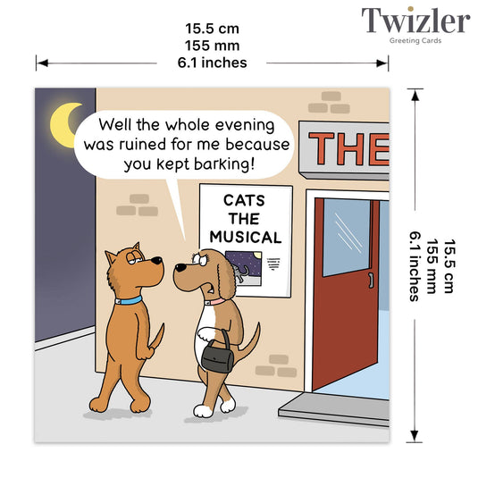 Funny Dog Card - Cats The Musical