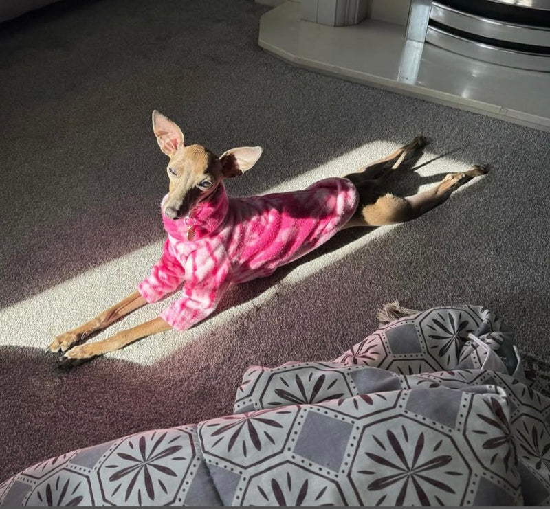 Load image into Gallery viewer, Fleece Jumper - Pink Tie Dye
