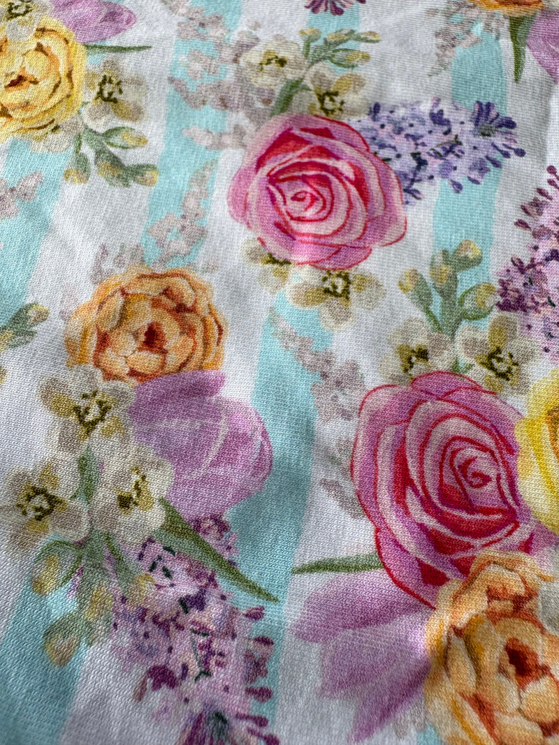 Load image into Gallery viewer, Puppy Jersey Vest - Floral Stripe
