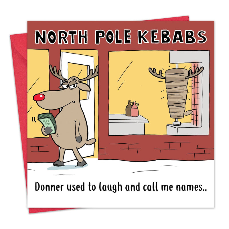 Load image into Gallery viewer, Donner Kebab - Funny Christmas Card
