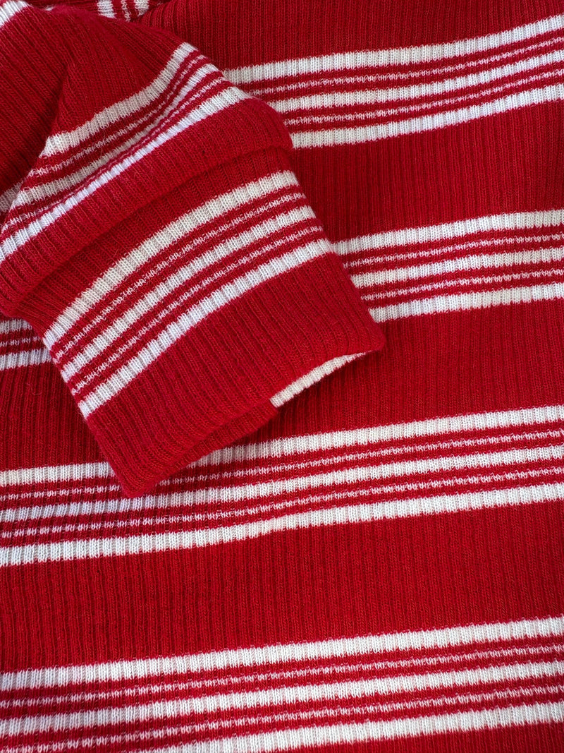 Load image into Gallery viewer, Ribbed Jersey Suit - Candy Cane
