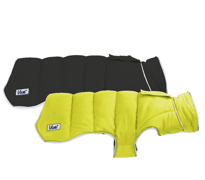 Ancol Viva Dog Coat Reversible Black/Hi Vis