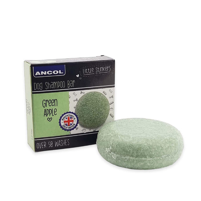 Ancol Little Stinkers Dog Shampoo Bar Green Apple