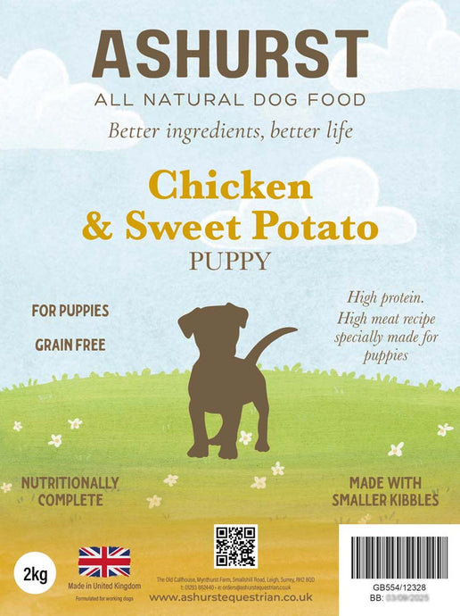 ASHURST PUPPY WET TRAYS CHICKEN & RICE 395g