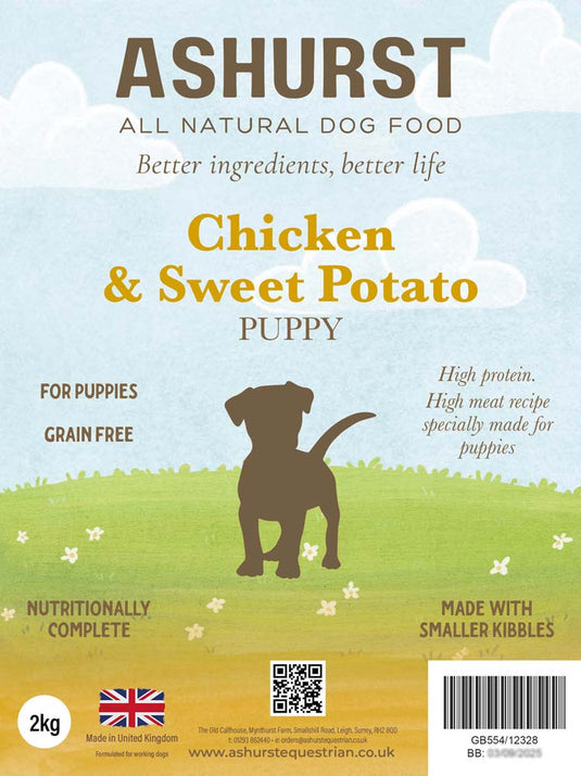 ASHURST PUPPY WET TRAYS CHICKEN & RICE 395g