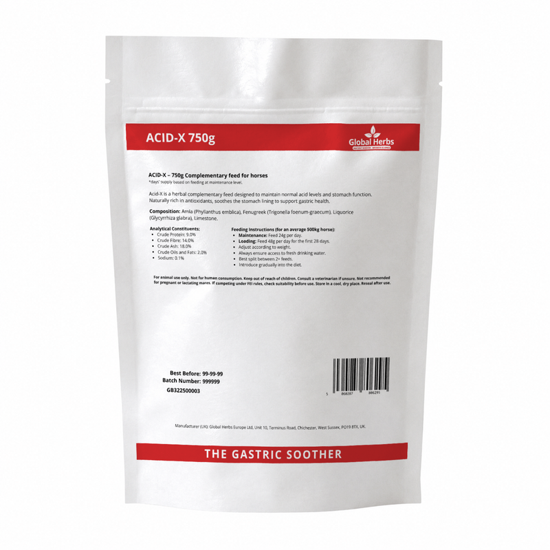 Load image into Gallery viewer, Acid-X Refill Pouch 750g - Global Herbs
