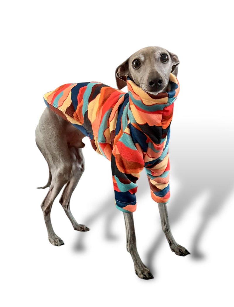 Load image into Gallery viewer, Sherpa Lined Fleece Jumper - Mountains
