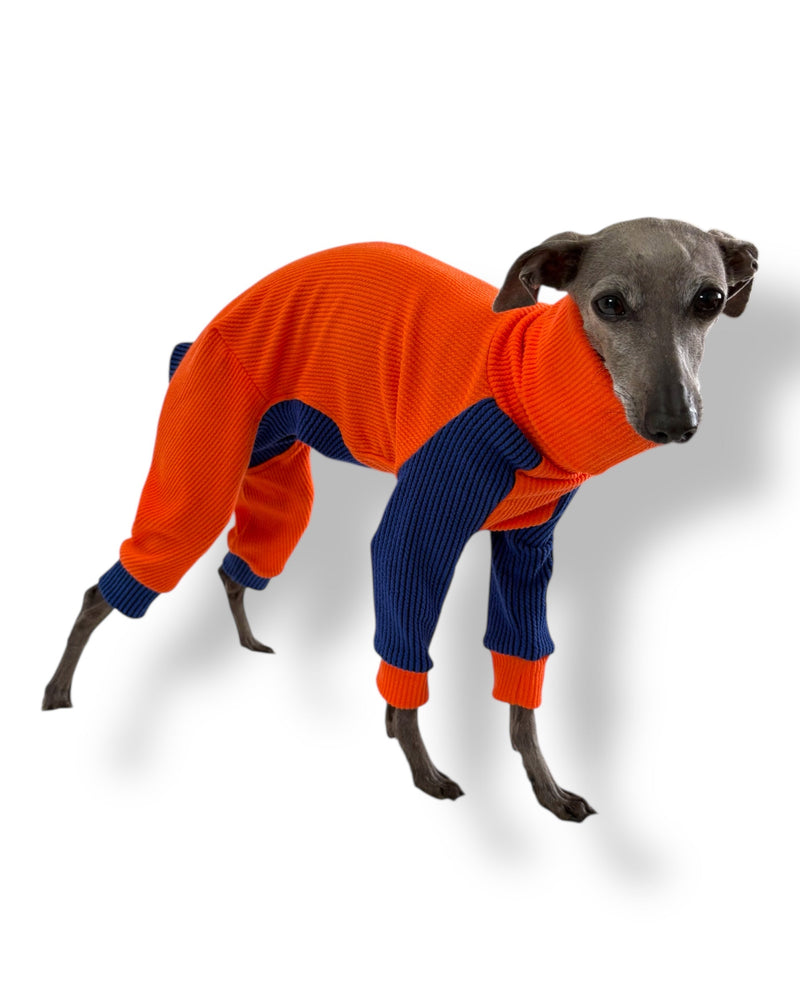 Load image into Gallery viewer, Ribbed Jersey Suit - Orangina
