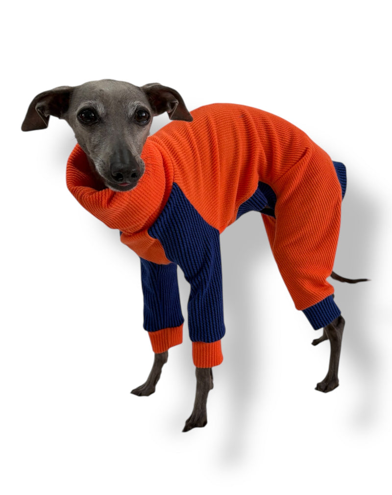 Load image into Gallery viewer, Ribbed Jersey Suit - Orangina
