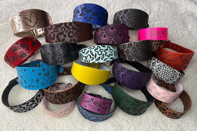Load image into Gallery viewer, Leather Collar - Mandala
