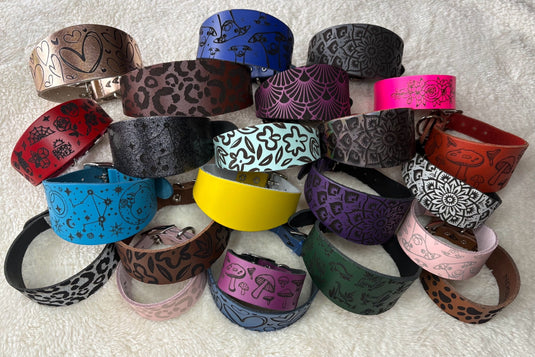 Leather Collar - Mandala