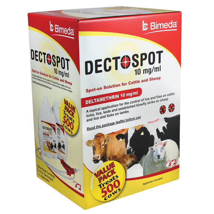 Bimeda Dectospot 10 Mg/Ml Spot On Solution C/W Applicator