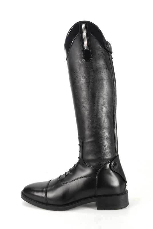 Brogini Como Piccino Boots Childs Black Patent Wide
