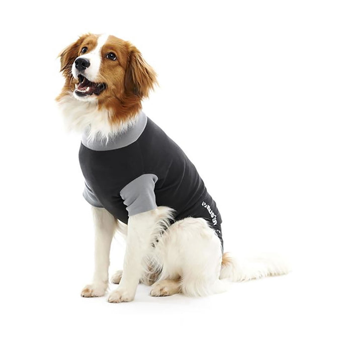 Buster Body Suit For Dogs Black/Grey