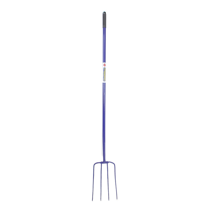 Caldwells 4 Prong Tubular Muck Fork Long Handle