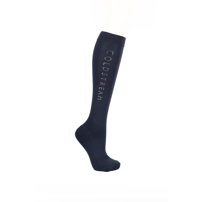 Load image into Gallery viewer, Coldstream Rochester Diamanteriding Socks Navy/Silver
