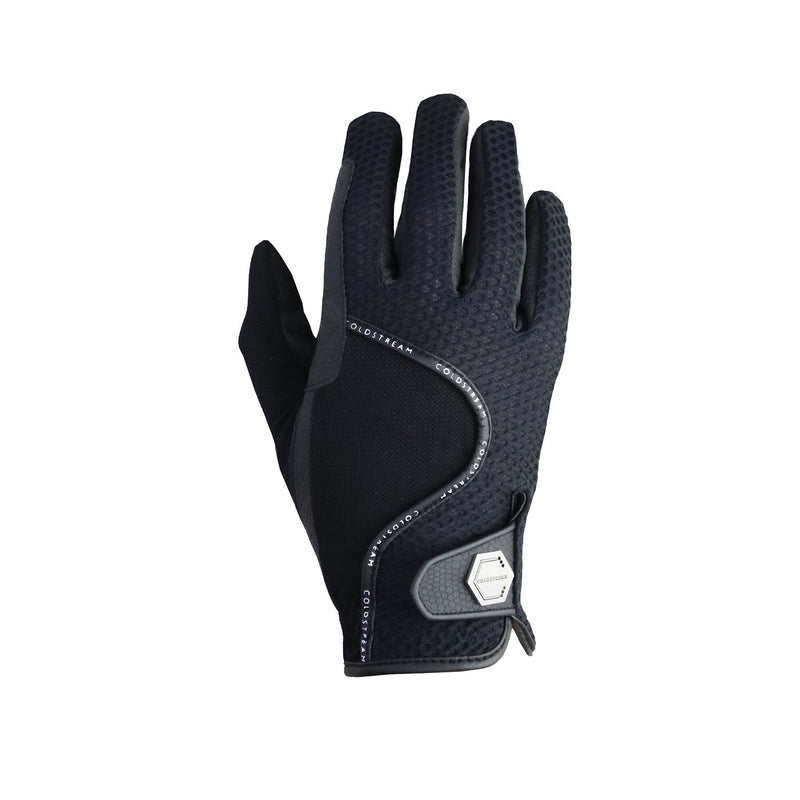 Load image into Gallery viewer, Coldstream Swinton Combi Mesh Summer Riding Gloves Black
