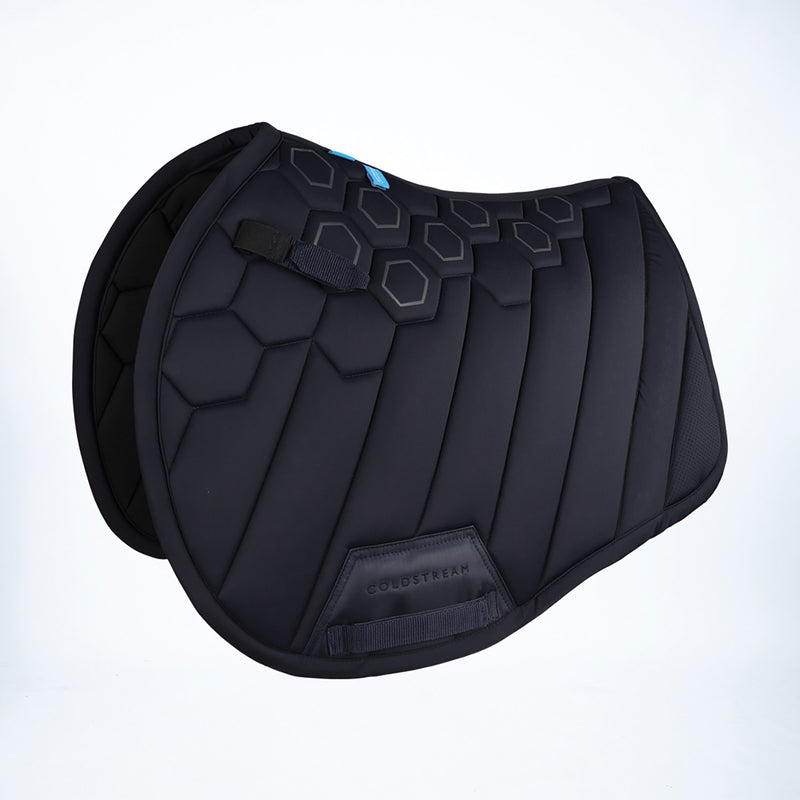 Load image into Gallery viewer, Coldstream Edrom Close Contact Saddle Pad Navy
