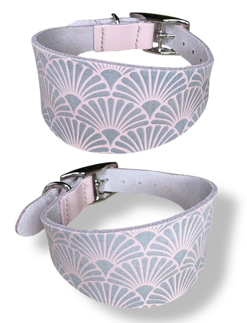 Load image into Gallery viewer, Leather Collar - Art Deco
