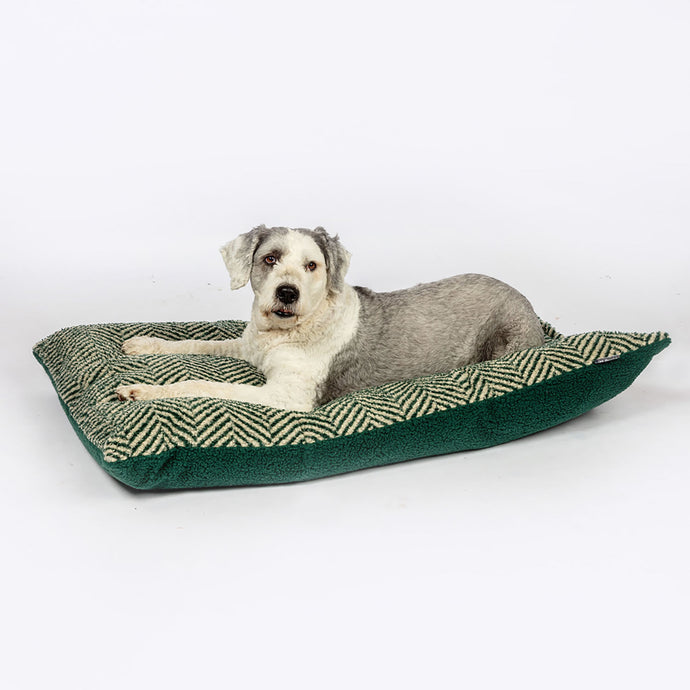 Danish Design Fleece Deep Duvet Green Herringbone