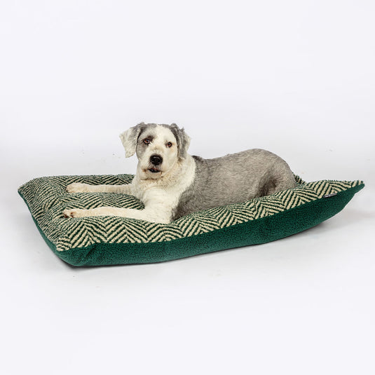 Danish Design Fleece Deep Duvet Green Herringbone