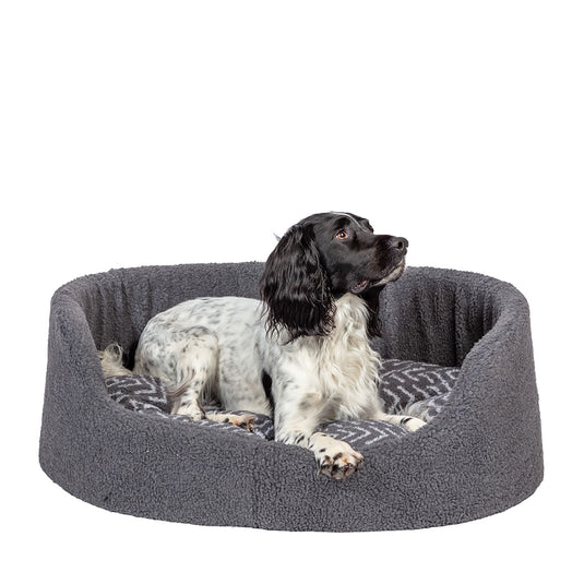 Danish Design Fleece Charcoal Rrows Slumber Bed