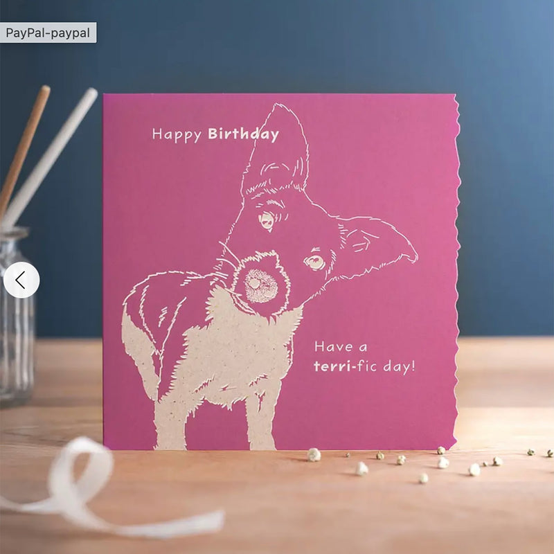 Load image into Gallery viewer, Deckled Edge Colour Block Card
