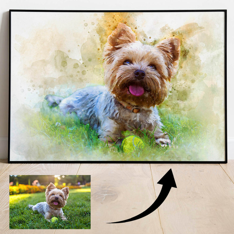 Load image into Gallery viewer, Watercolour Pet Portrait
