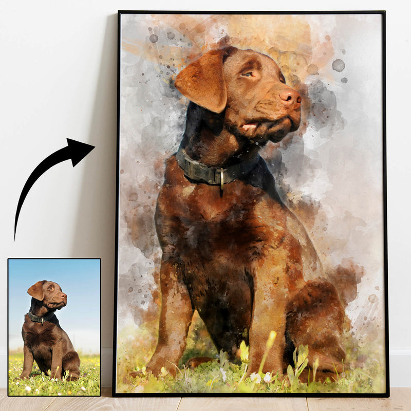 Load image into Gallery viewer, Watercolour Pet Portrait
