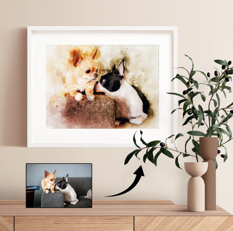 Load image into Gallery viewer, Watercolour Pet Portrait
