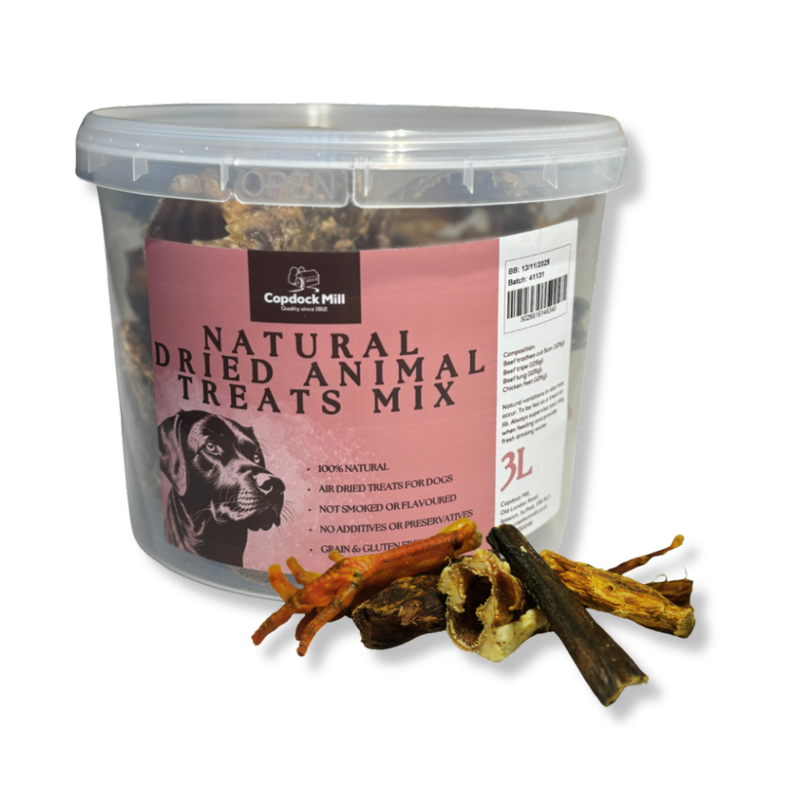 Load image into Gallery viewer, Copdock Mill Natural Dried Animal Treats Mix 3ltr Tub
