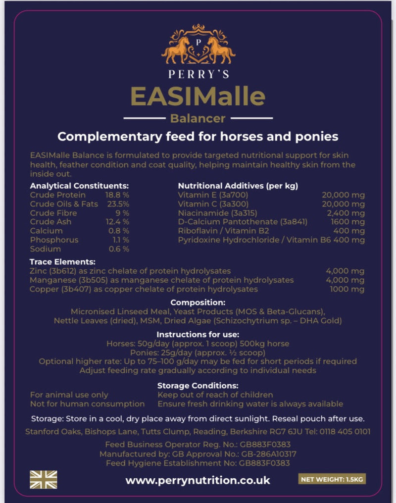Load image into Gallery viewer, EASIMalle Balancer™ Advanced Skin &amp; Feather Support for Horses
