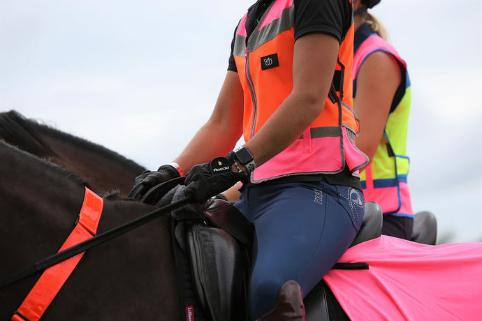Equisafety Waistcoat Pink/Orange