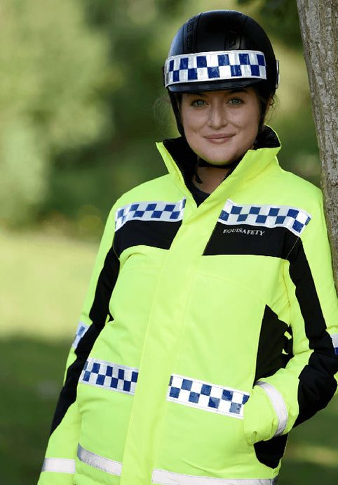 Equisafety Polite Hi Vis Lightweight Waterproof Jacket