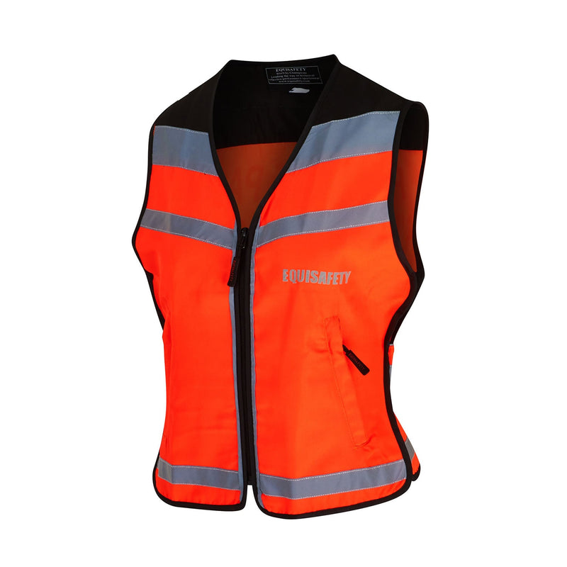 Load image into Gallery viewer, Equisafety Air Waistcoat Please Pass Wide &amp; Slowly Red
