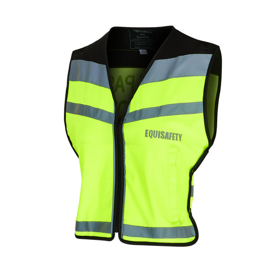 Equisafety Air Waistcoat Please Pass Wide & Slowly Yellow
