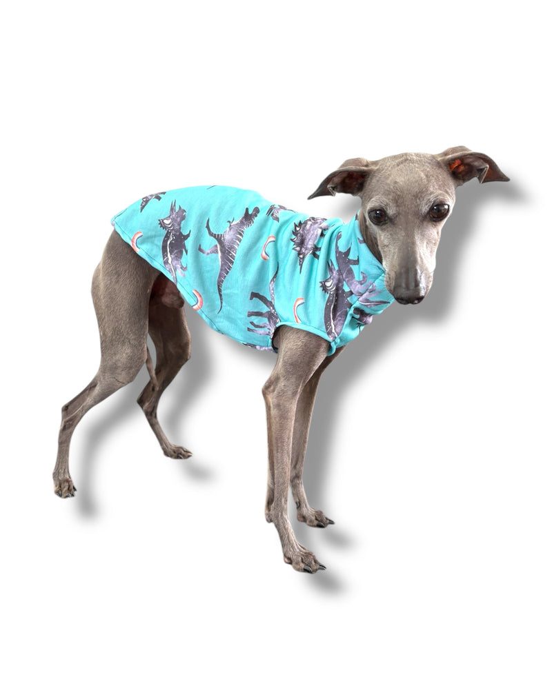 Load image into Gallery viewer, Jersey Vest - Blue Dinos
